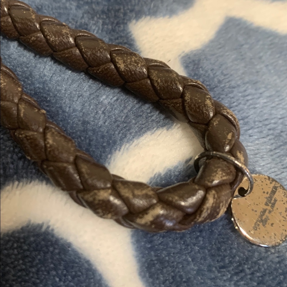 Bottega Veneta Brown Leather Classic Woven Strap Keychain Bagcharm Accessory - Picture 4 of 7